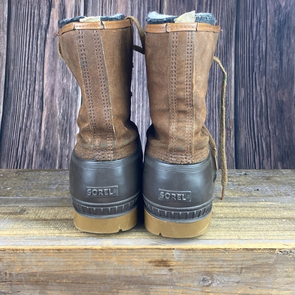 Sorel Ice Pac Boots Brown Suede - Size 9 - Picture 4 of 10